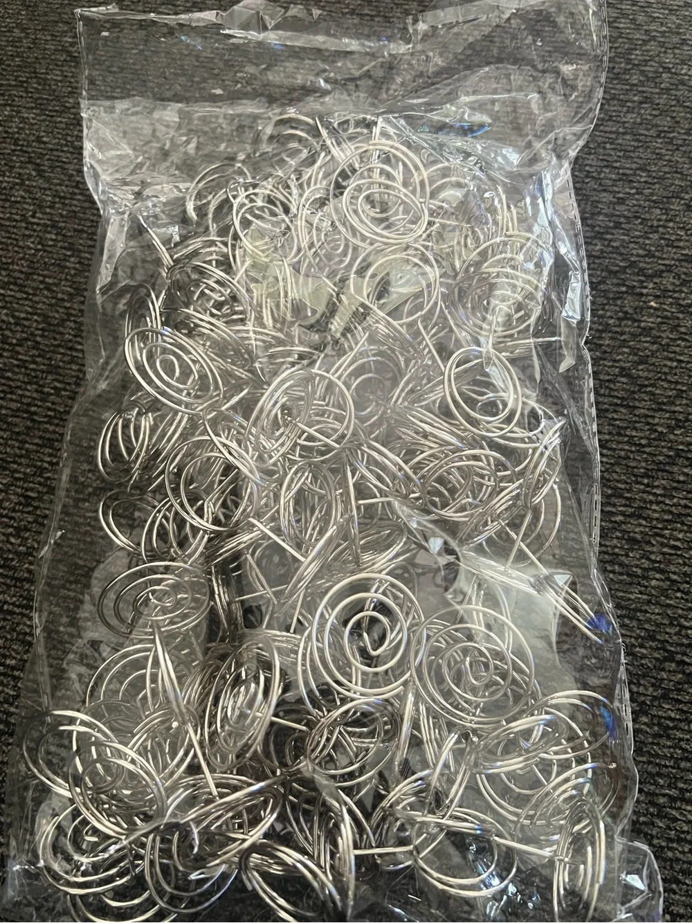 89 Silver Spiral Photo/Place Card Holders for Parties/Events